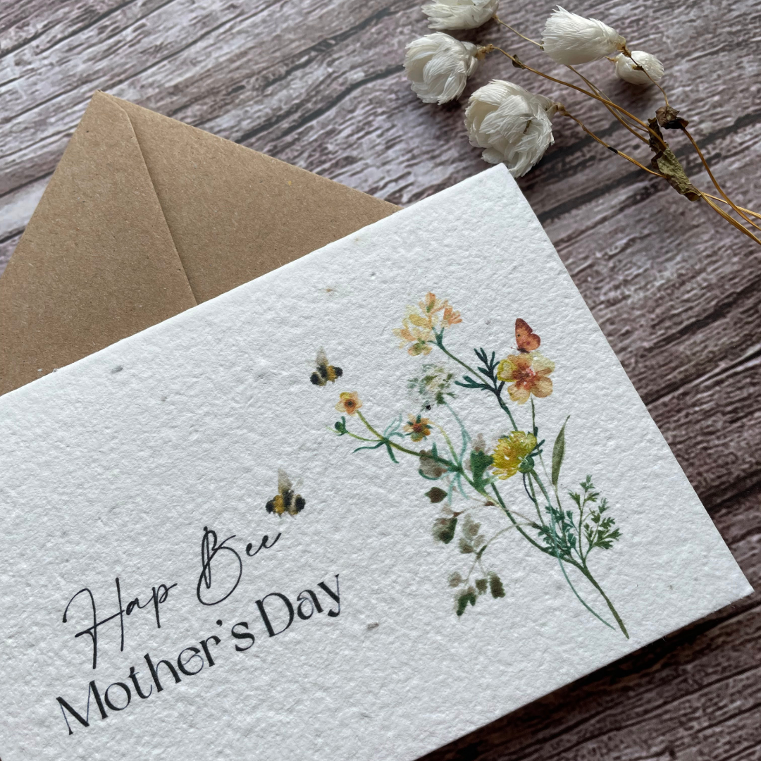 angled close up personalised plantable mother&