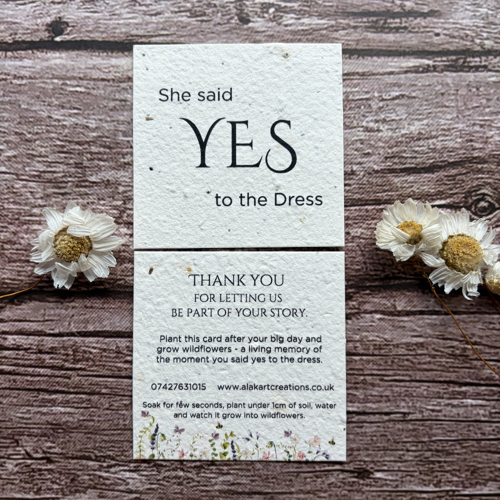 she said yes to the dress Yes to the Dress Seeded Cards