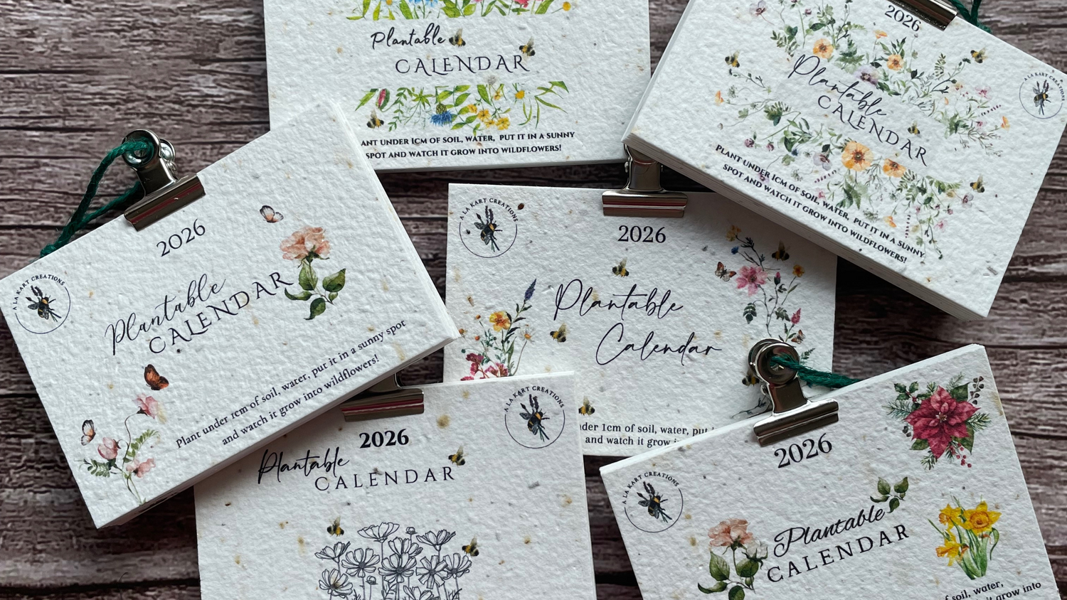 2026 Seed Paper Calendar: Plantable, Practical and Eco-Friendly