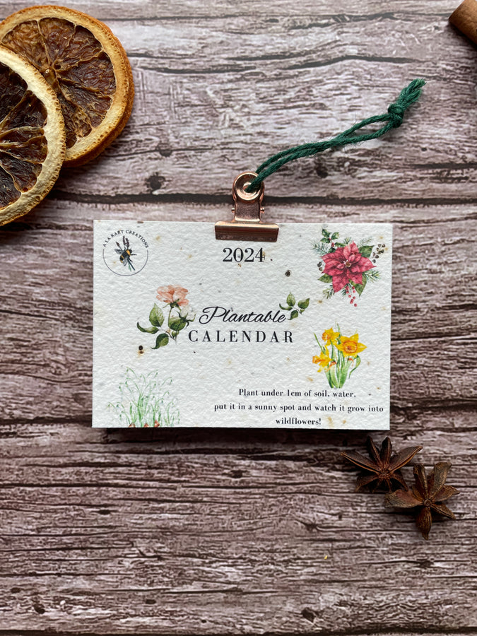 2024 Plantable Calendar 4 Seasons A La KArt Creations, the Home of