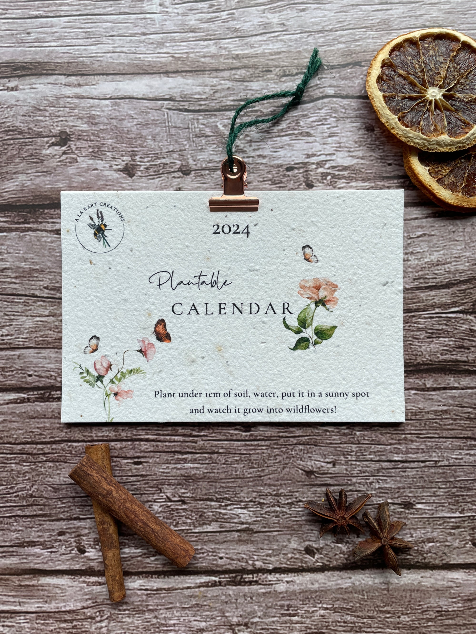 Secret Garden | Start Anytime Custom 12 Month Plantable Calendar
