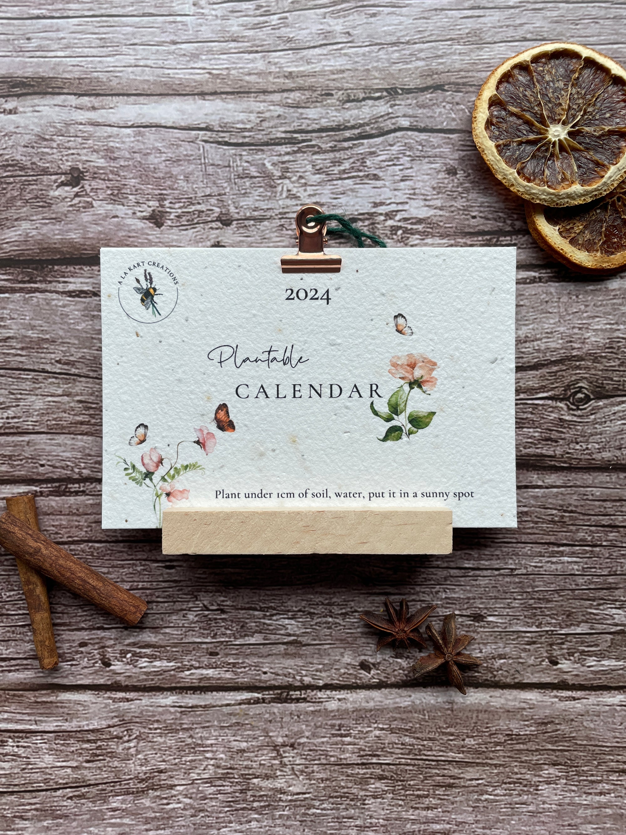 2024 Plantable Calendar - Secret Garden