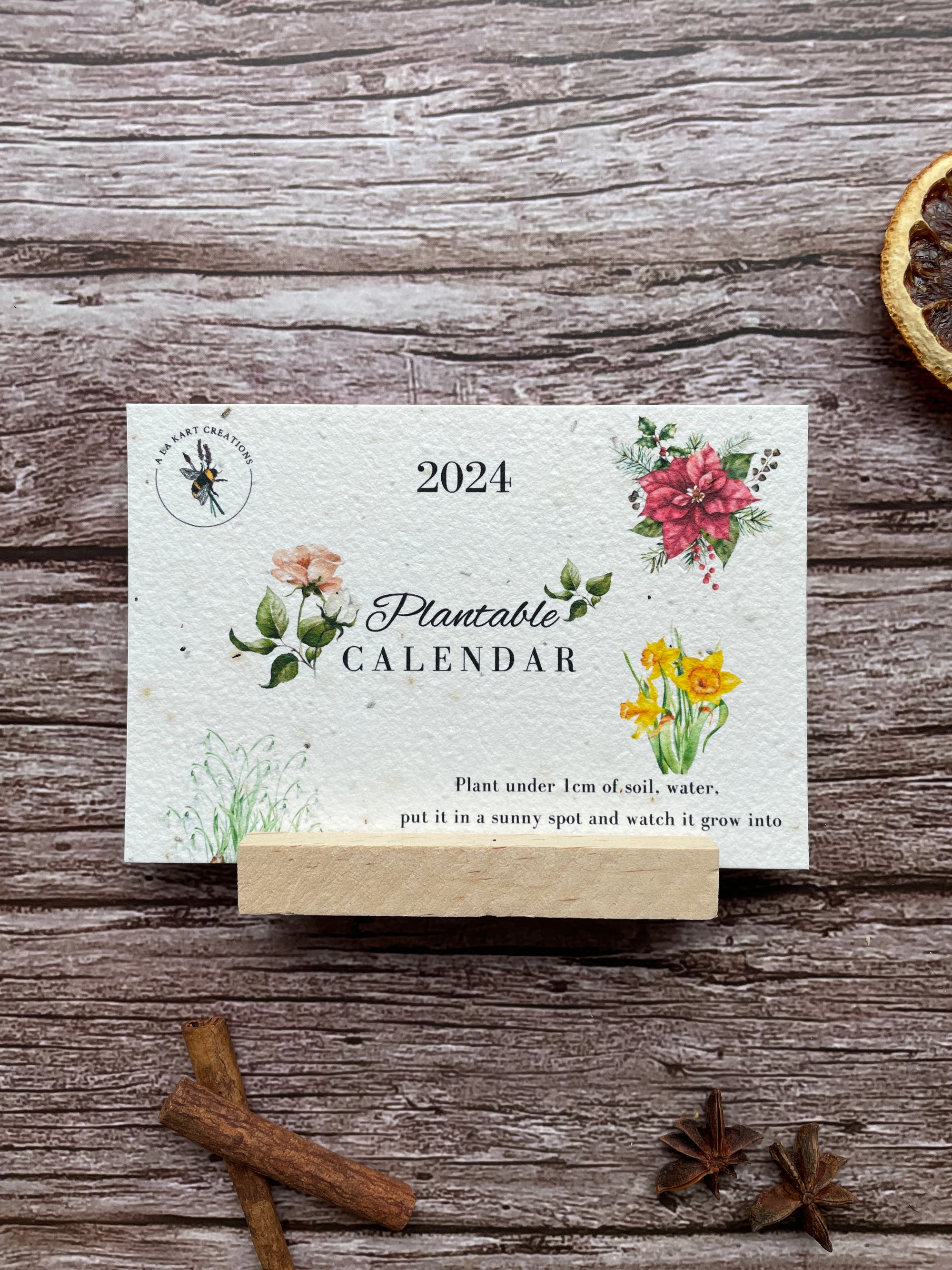 2024 Plantable Calendar - 4 Seasons