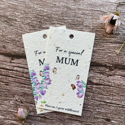 close-up view of plantable mother&