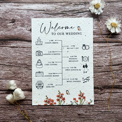 plantable order of the day with burnt orange flowers on a wooden surface with flowers