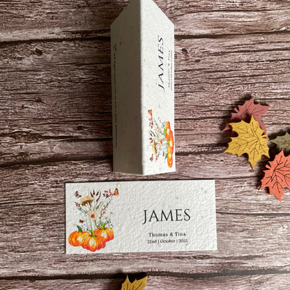 Wedding guest card with &