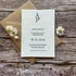 plantable wedding save the date cards minimalistic theme, brown kraft envelope, alakartcreations