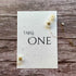plantable seed paper wedding table number or name cards plain design on a wooden surface