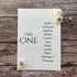 plantable seed paper wedding table seating plan with plain theme, front view, eco-friendly wedding stationery, alakartcreations