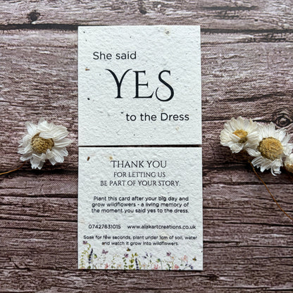 Plantable card with &
