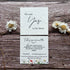 she said yes to the dress seed paper card on wooden background