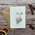 Plantable Christmas greeting card with &