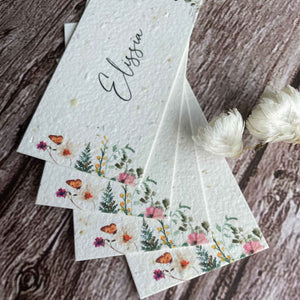 plantable name cards for wedding guests alakartcreations