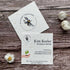 square plantable seed paper business cards with sustainable future design featuring hand holding growing seedling, alakartcreations