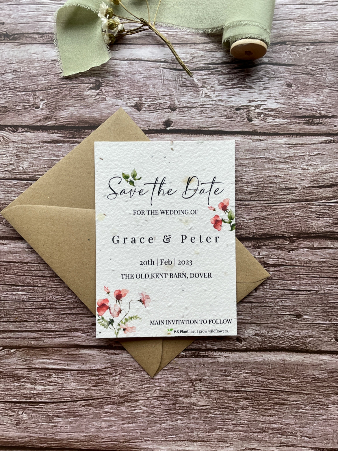Sweet Pea - Save the Date Invites