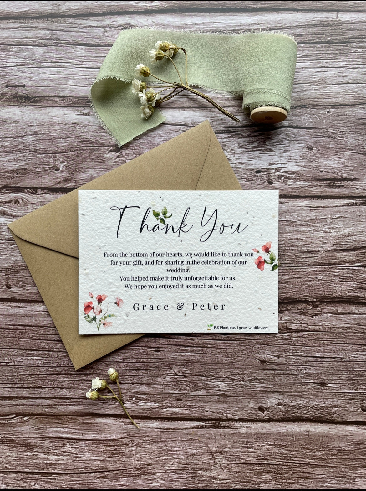 Sweet Pea - Thank You Cards