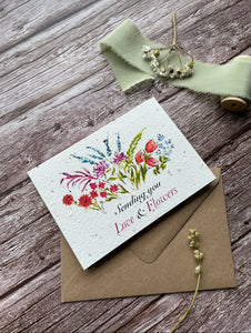 Wildflower Plantable Seed Paper Card