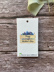 100% Eco Friendly Mother Day plantable wildflower gift tags.