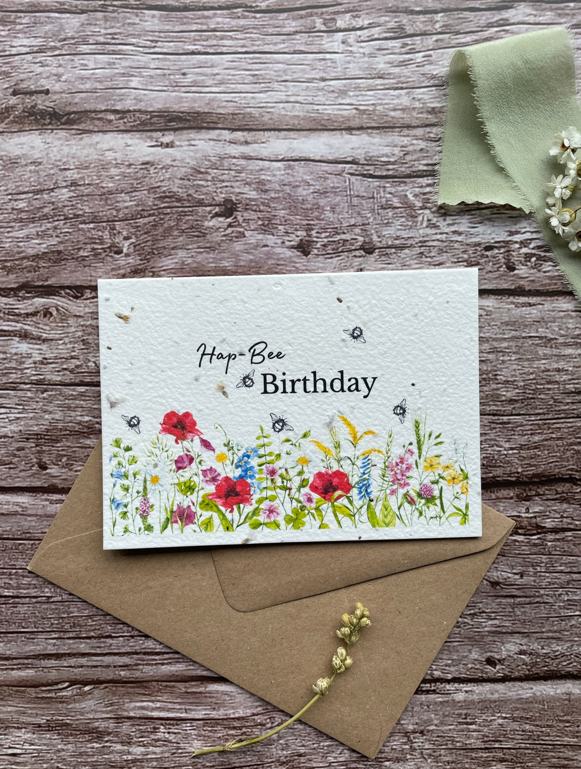 Plantable Flower Seed Paper Cards A6 Happy Birthday
