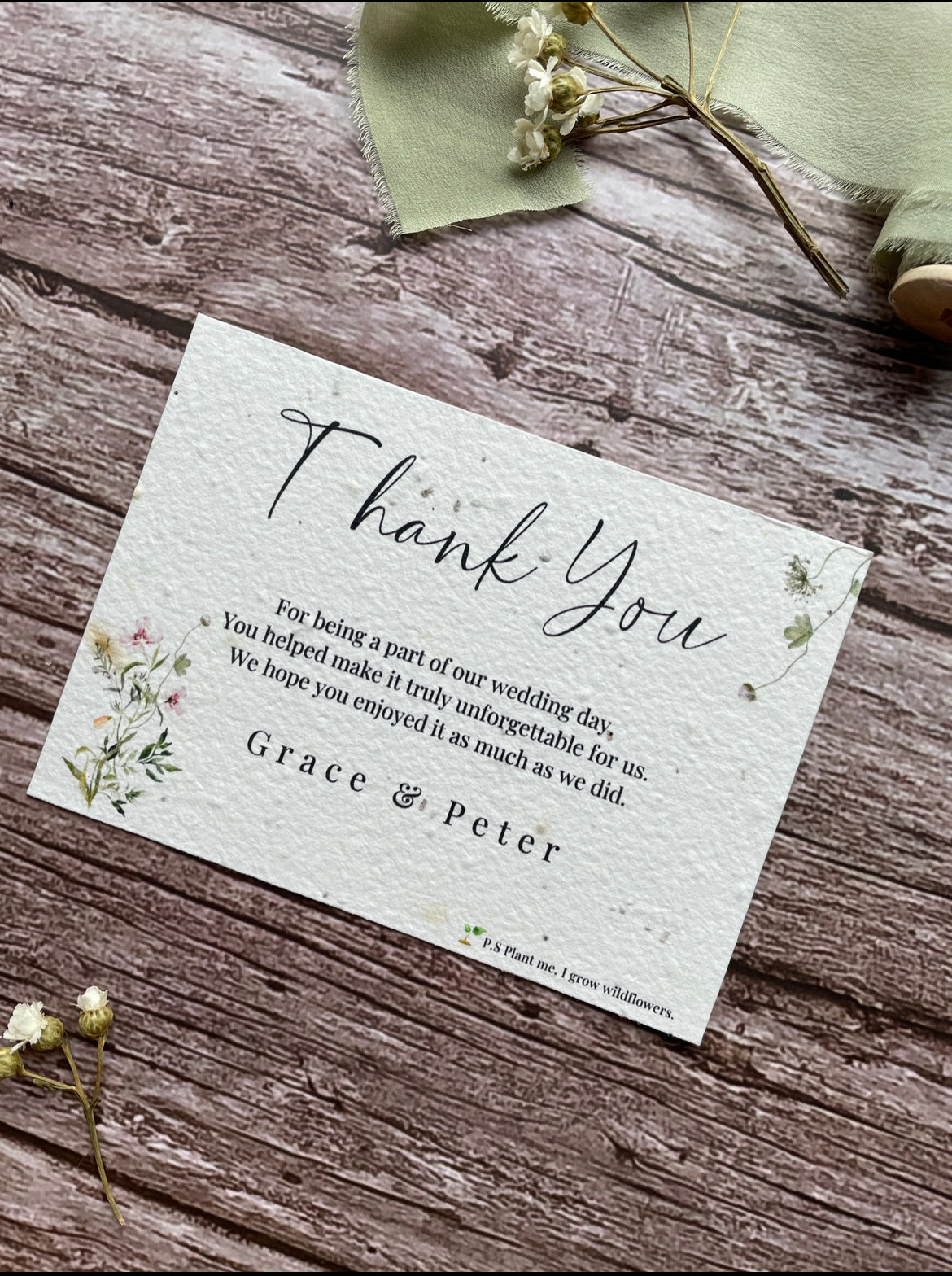 Spring Green - Thank You Cards