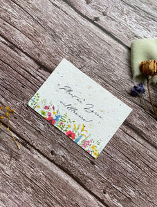 Plantable Wildflower seeded Cards