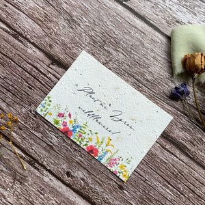 Plantable Wildflower seeded Cards