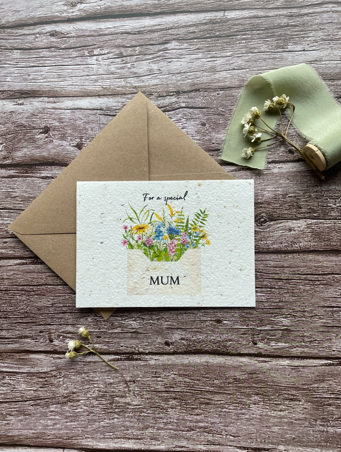 For a special Mum - Flowers in a Letter