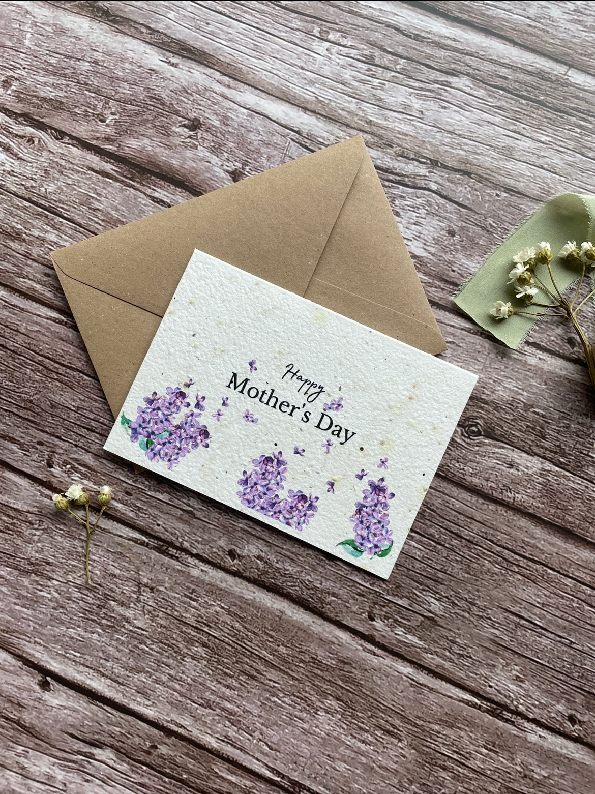 Happy Mother's Day Seed Card - Lilacs