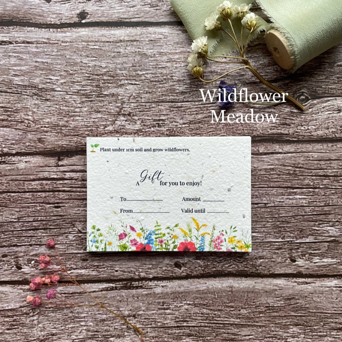 Wildflower Seeded Plantable Gift Cards