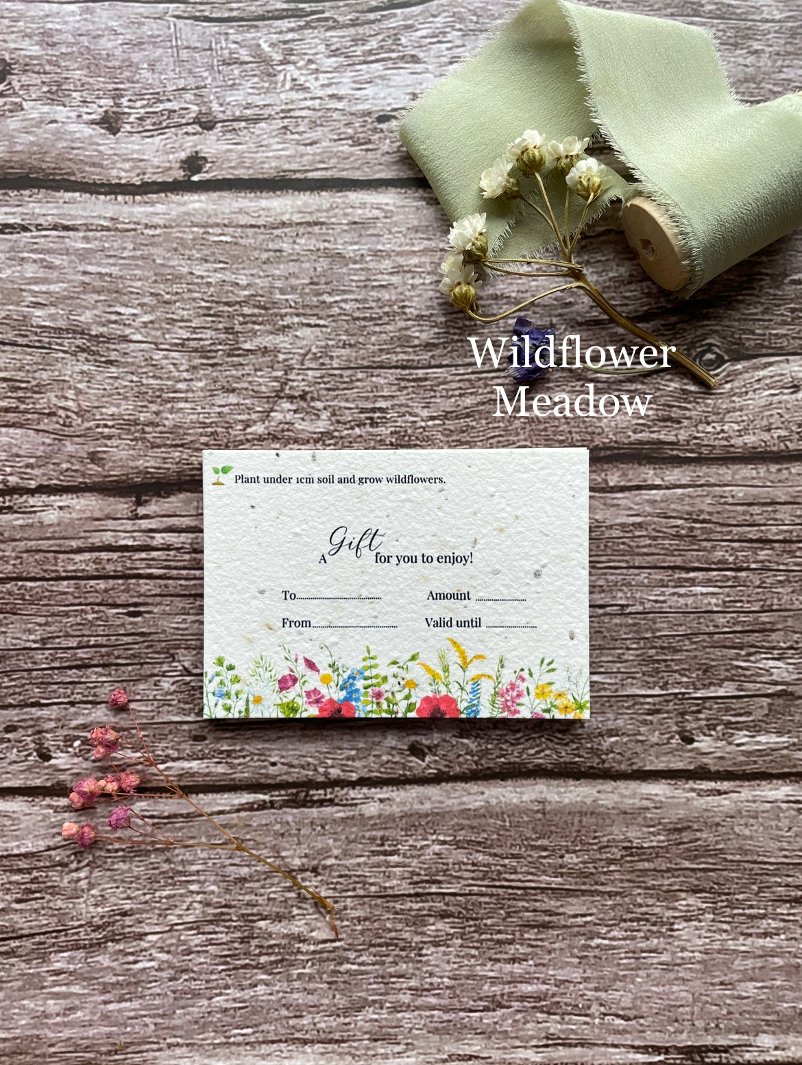 Wildflower Seeded Plantable Gift Cards