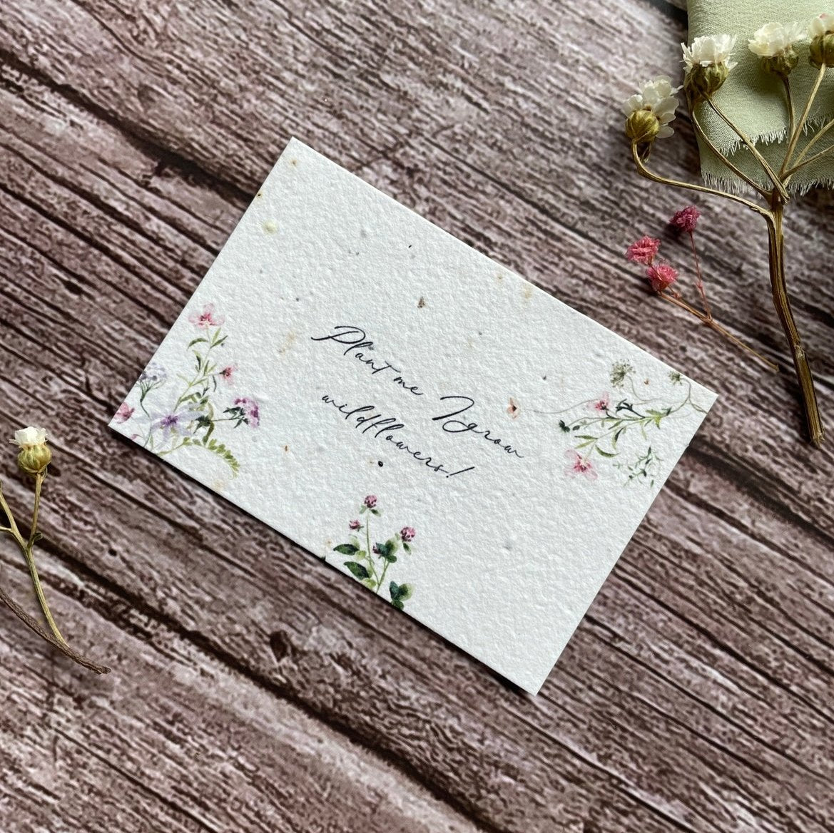 Plant Me - Wildflower Seed Thank You Cards