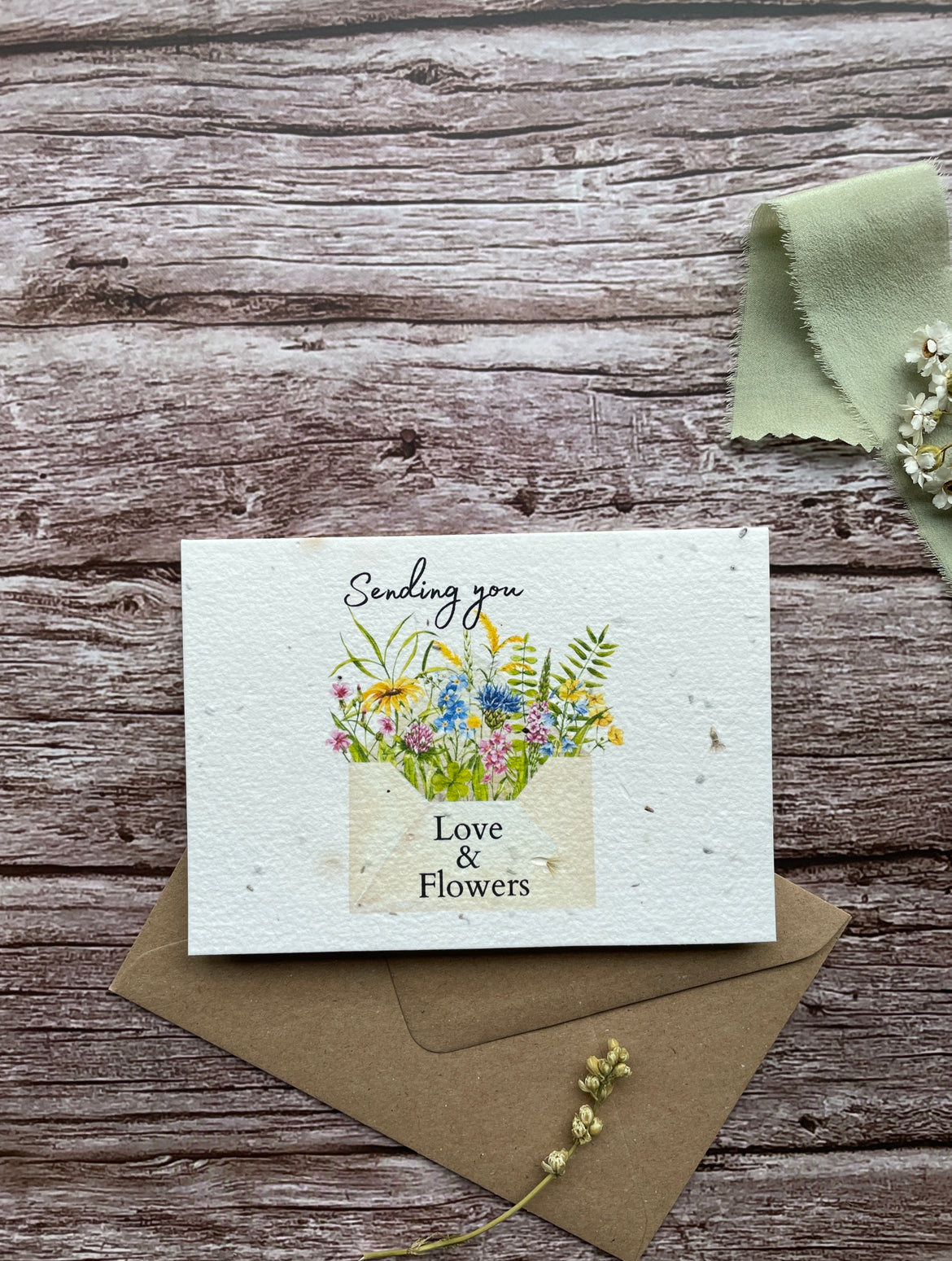 100% Eco Friendly Plantable Wildflower Card