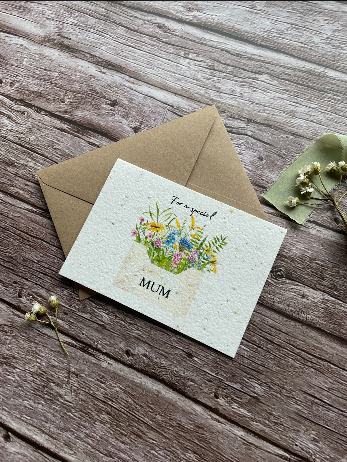 For a special Mum - Flowers in a Letter