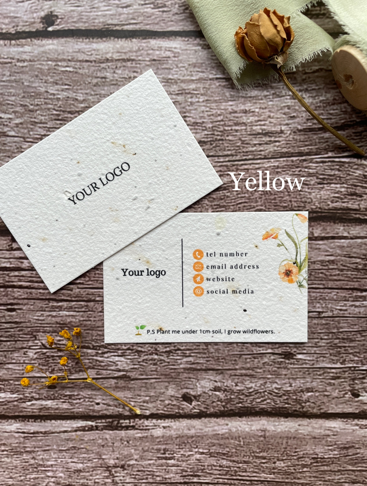 Pre-designed Eco Plantable Business Cards
