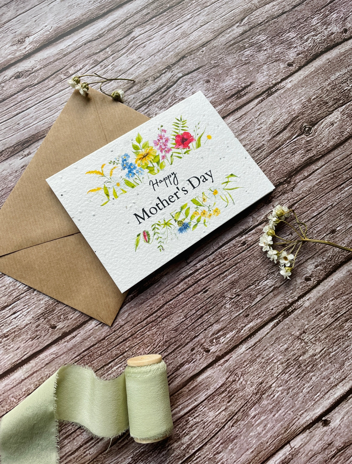 Landscape Foliage Design Wildflower Seed Paper Card