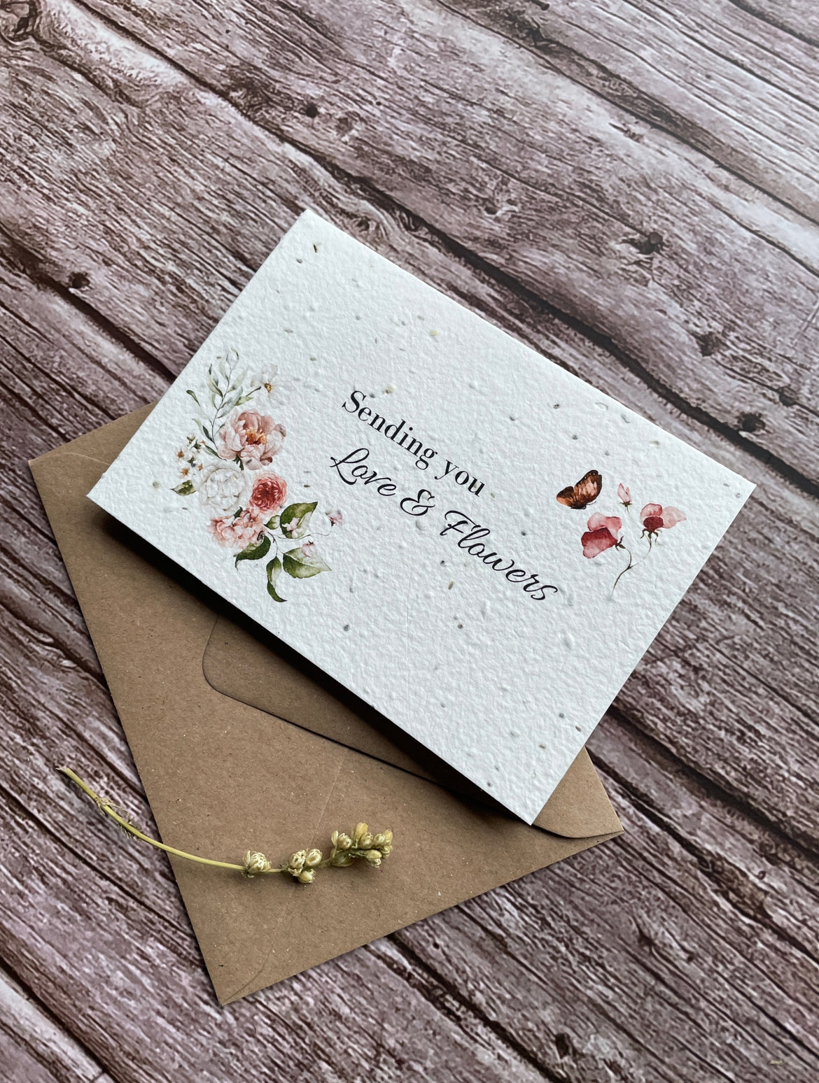 Butterfly Plantable Wildflower Seed Paper Card