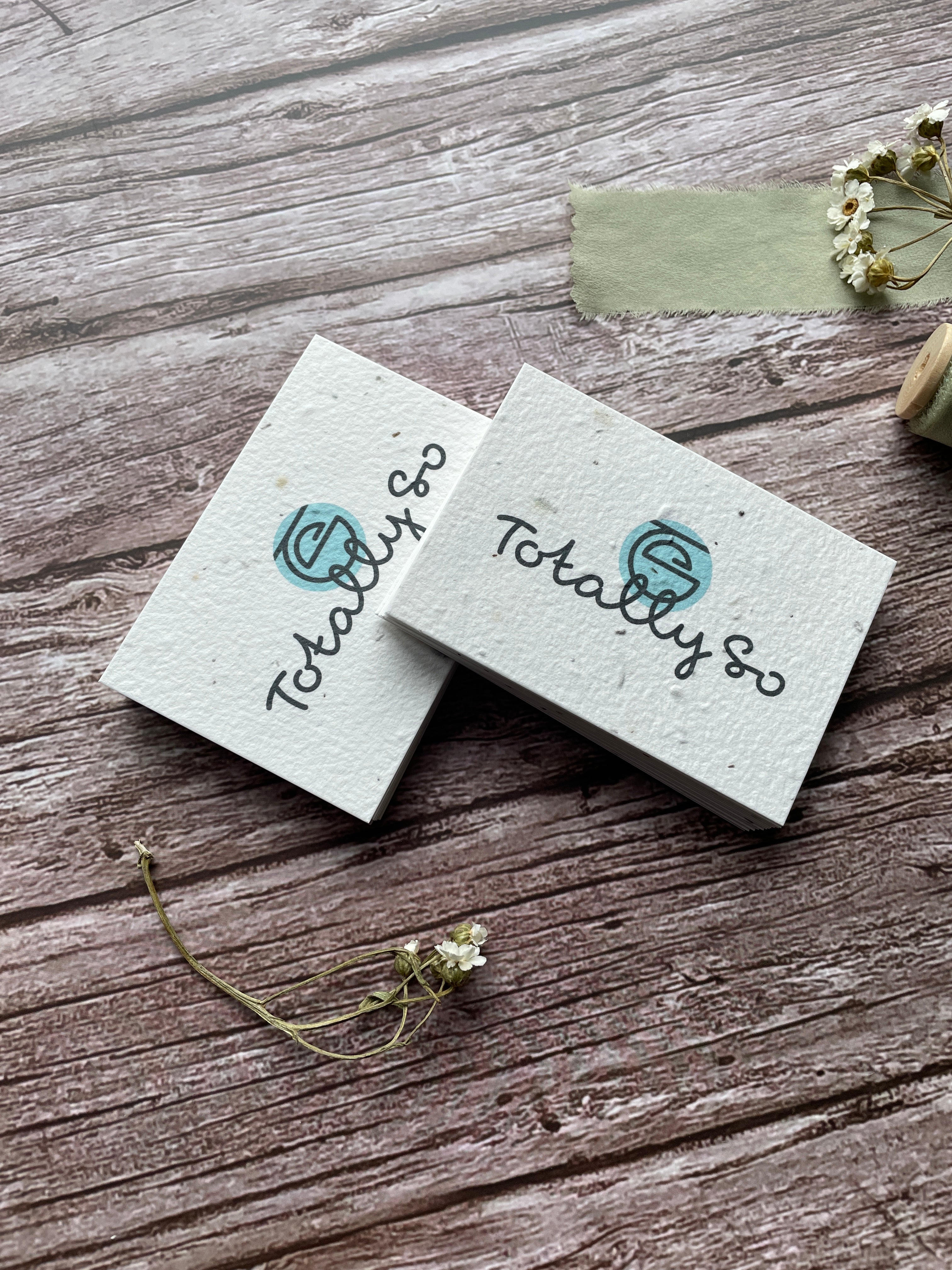 Recyclable Plantable Custom Thank you cards