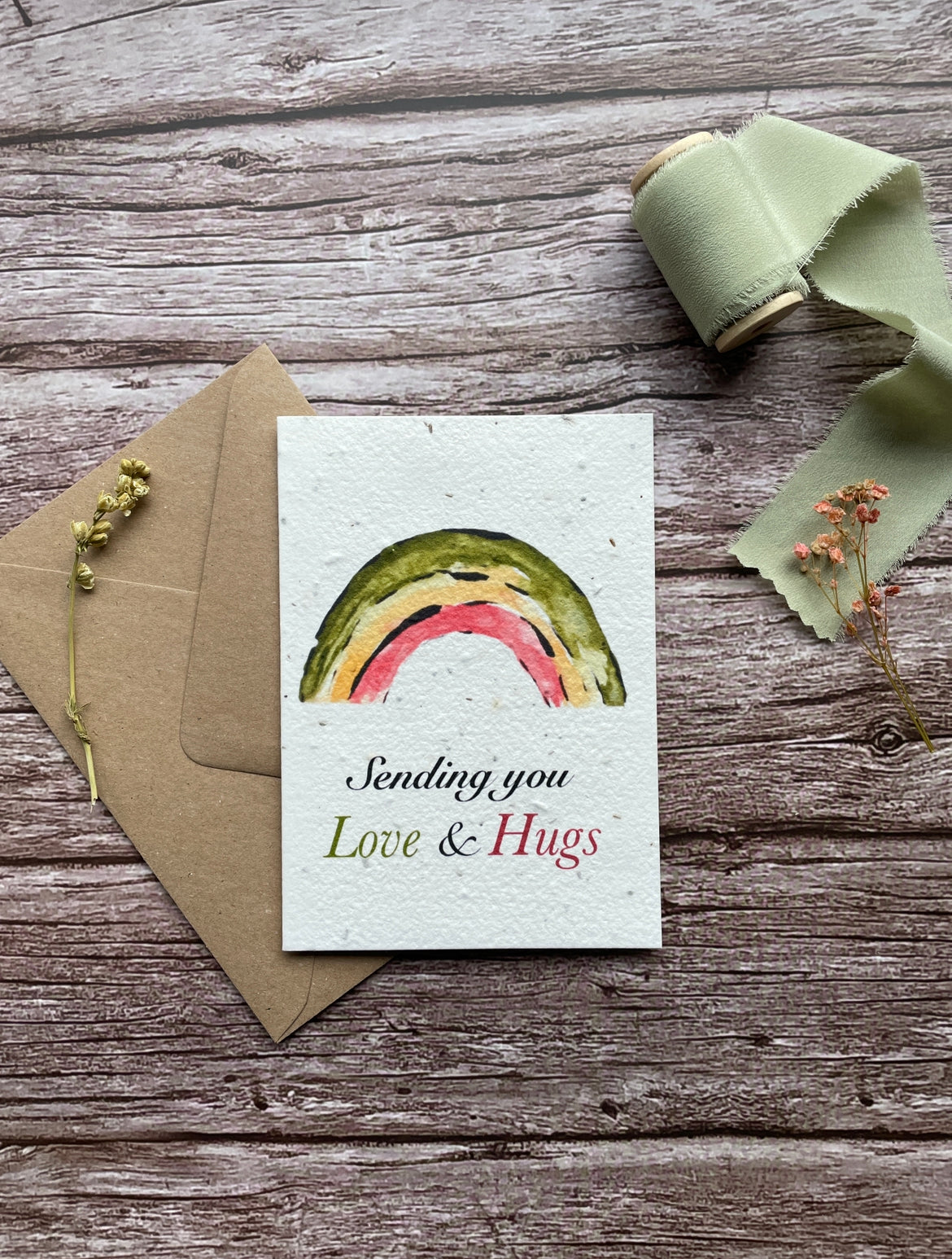 Seeded Paper Plantable Love & Hugs Card