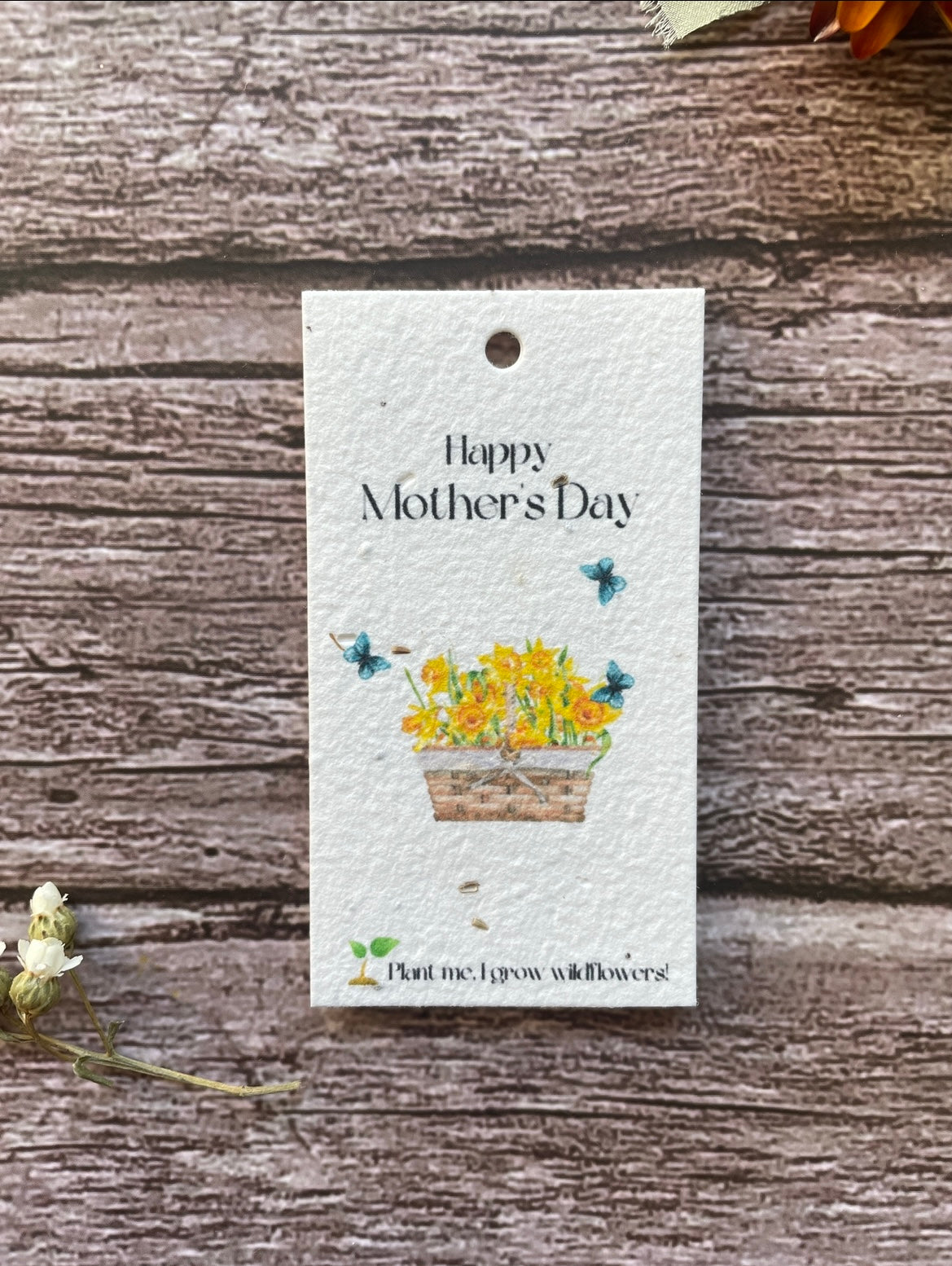 Wildflower Planatble Seed Paper Gift Tags