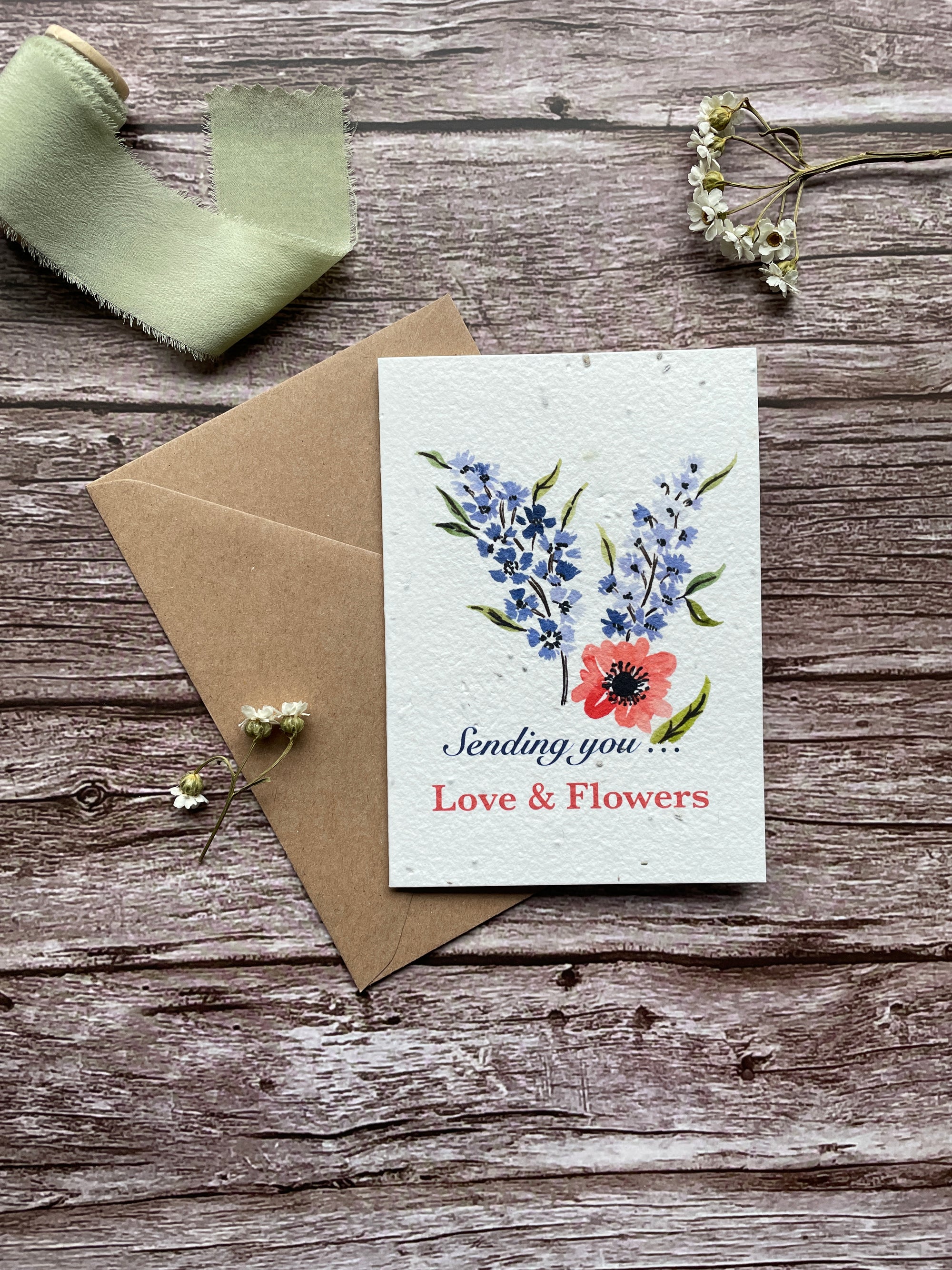 Sending you love & Flowers Portrait Style