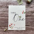 plantable seed paper wedding table number or name cards in sweet pea theme, front view with floral design on wooden background, eco-friendly, alakartcreations